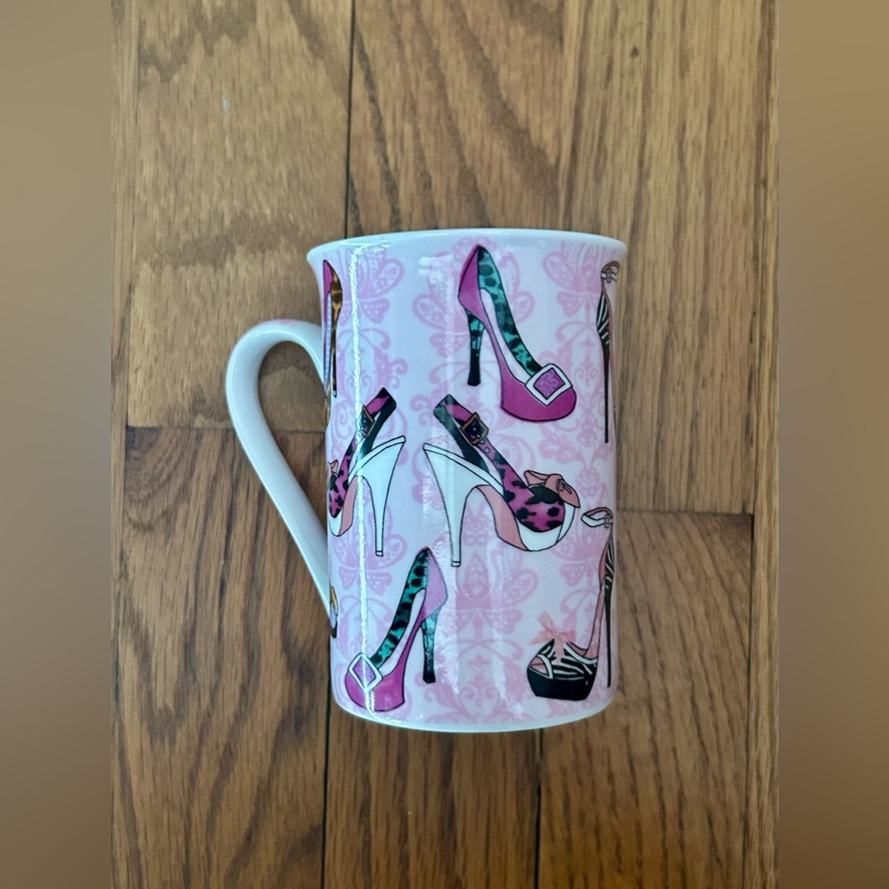 Kent Pottery Pink High Heeled Shoe Mug; Cute, Artsy, Retro, and Girly